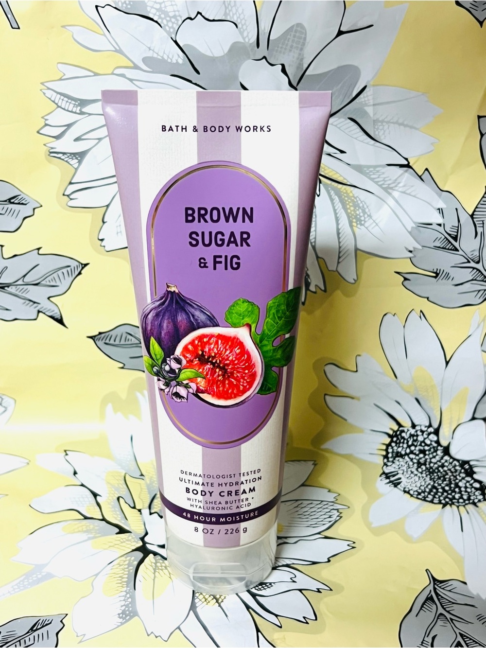 BATH & BODY WORKS BROWN SUGAR FIG BODY CREAM _8 OZ_ NEW